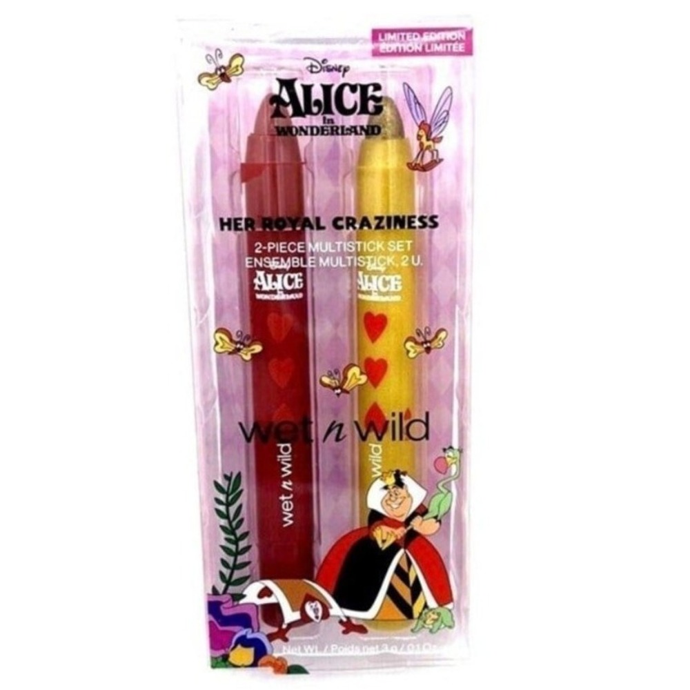 ☀Wet n Wild Disney Alice in Wonderland Her Royal Craziness Multistick Set NEW☀